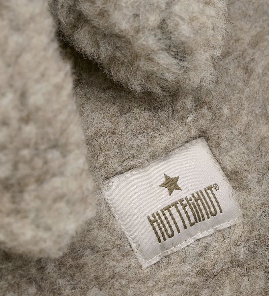 Elefanthuer|Huttelihut Elefanthue - Uld - Teddy - 2-lags - Camel Melange