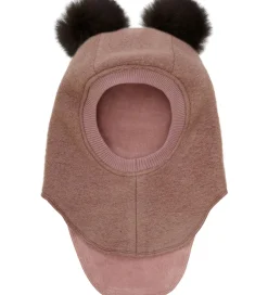 Elefanthuer|Huttelihut Elefanthue - Uld - 2-lags - Burlwood m. Kvaste