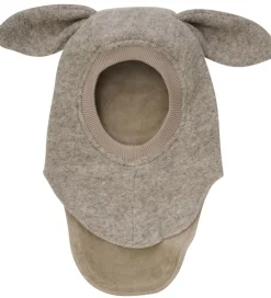 Elefanthuer|Huttelihut Elefanthue - Uld - 2-lags - Camel Melange m. Ører