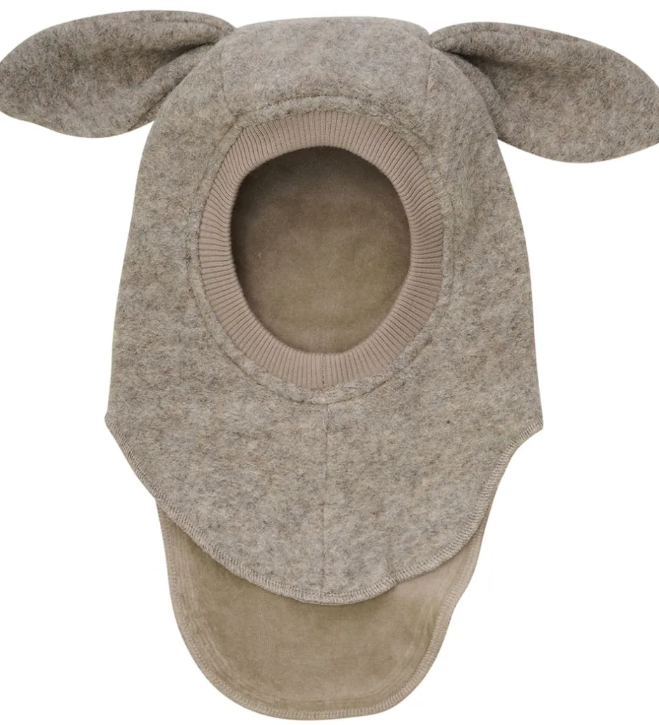 Elefanthuer|Huttelihut Elefanthue - Uld - 2-lags - Camel Melange m. Ører