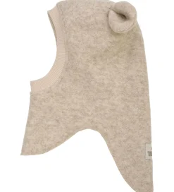 Elefanthuer|Huttelihut Elefanthue - Uld - 2-lags - Sand Melange m. Ører
