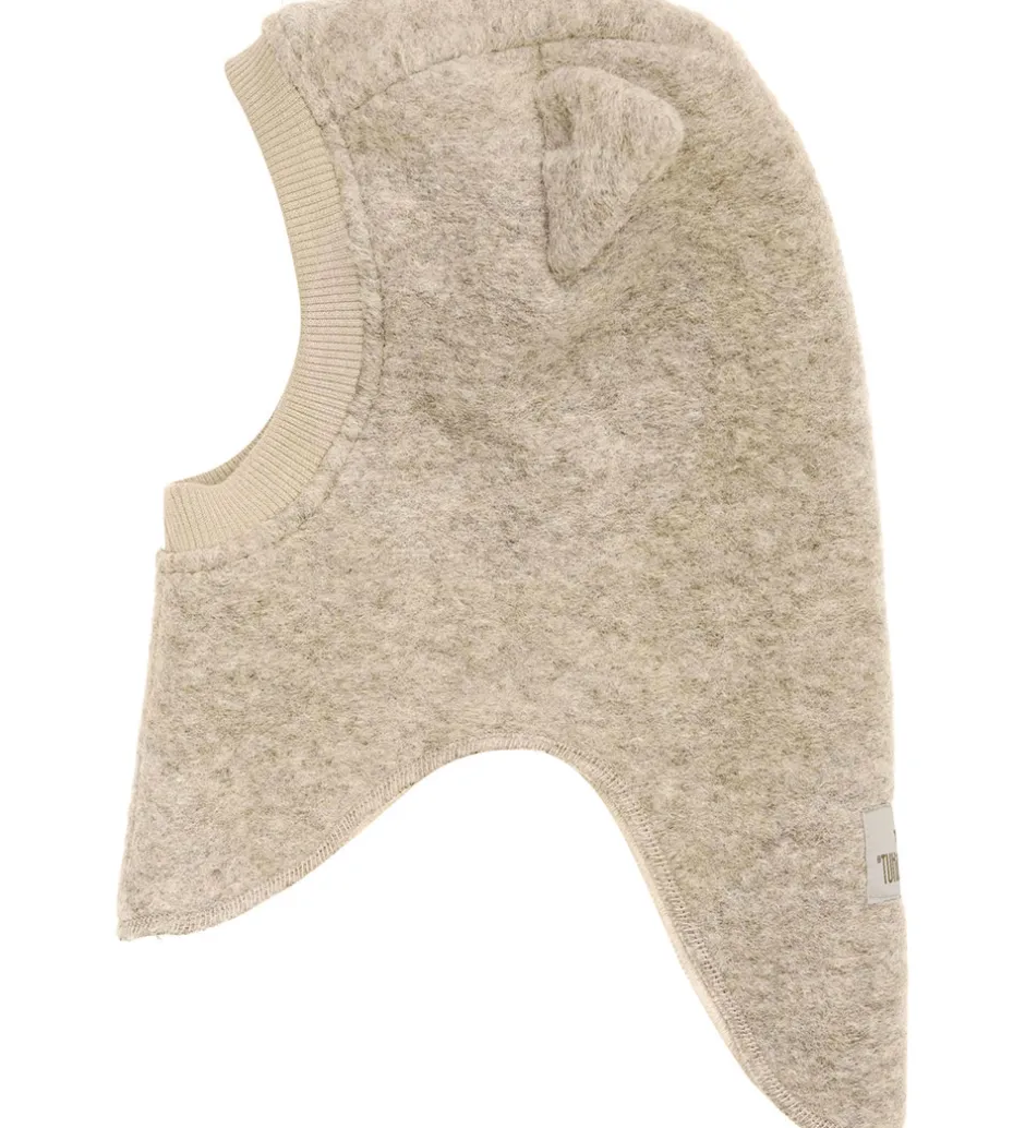 Elefanthuer|Huttelihut Elefanthue - Uld - 2-lags - Sand Melange m. Ører