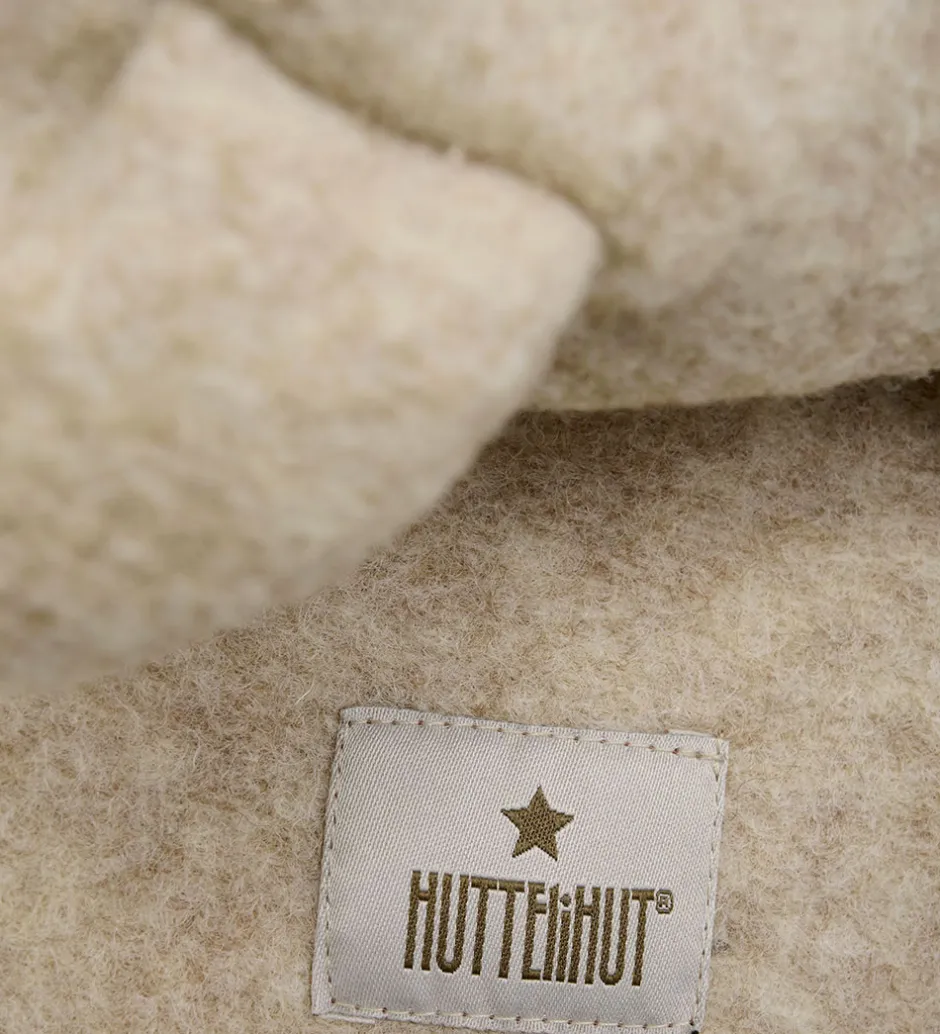 Elefanthuer|Huttelihut Elefanthue - Uld - 2-lags - Sand Melange m. Ører