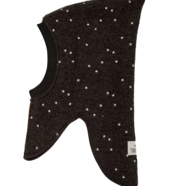 Elefanthuer|Huttelihut Elefanthue - Uld - 2-lags - Dark Brown Melange