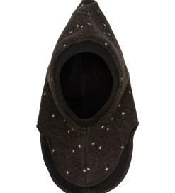 Elefanthuer|Huttelihut Elefanthue - Uld - 2-lags - Dark Brown Melange