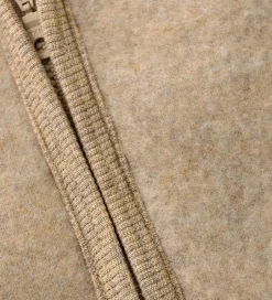 Fleece|Huttelihut Fleccejakke - Uldfleece - Camel Melange m. Ører