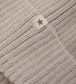 Huer Og Hatte|Huttelihut Hue - Uld - Strik - Camel Melange