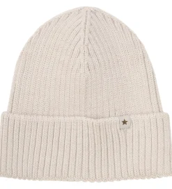 Huer Og Hatte|Huttelihut Hue - Uld - Strik - Sand Melange