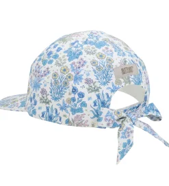 Kasketter|Huttelihut Kasket - Soft Chambray m. Blomster