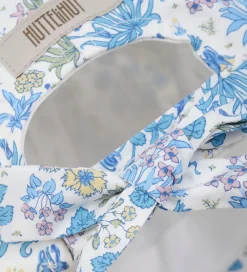 Kasketter|Huttelihut Kasket - Soft Chambray m. Blomster