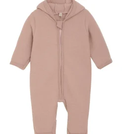 Køredragter|Huttelihut Køredragt - Uldfleece - Mahogany Rose m. Ører