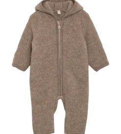 Køredragter|Huttelihut Køredragt - Uldfleece - Savannah Melange m. Ører