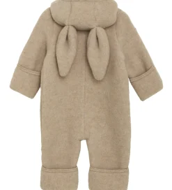 Køredragter|Huttelihut Køredragt - Uldfleece - Camel Melange m. Ører