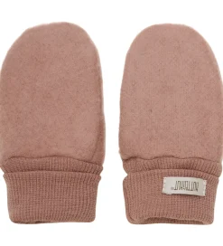 Handsker Og Luffer|Huttelihut Luffer - Uldfleece - 2-lags - Burlwood