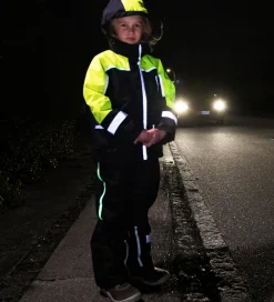 Vinterjakker|ILDHU Vinterjakke - Norly - Navy/Yellow m. Selvlysende Reflekser