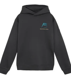 Hættetrøjer|Indian Blue Jeans Hættetrøje - Phantom m. Print