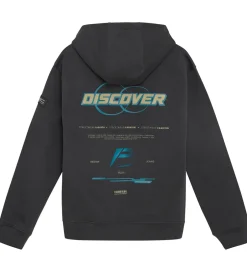 Hættetrøjer|Indian Blue Jeans Hættetrøje - Phantom m. Print