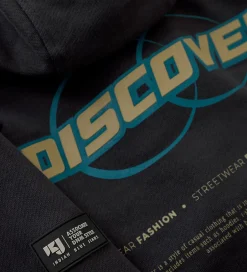 Hættetrøjer|Indian Blue Jeans Hættetrøje - Phantom m. Print