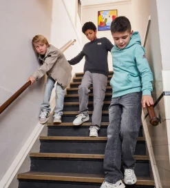 Hættetrøjer|Indian Blue Jeans Hættetrøje - Aquifer m. Print