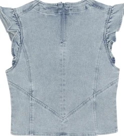 Toppe|Indian Blue Jeans Top - Light Denim Blue