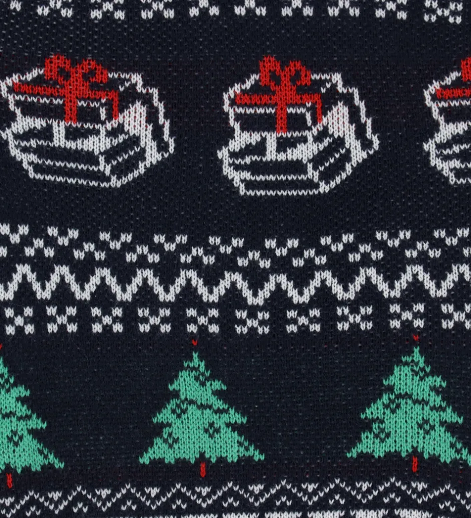 Juletøj|Bluser|Jack & Jones Bluse - Strik - JjXmas Andrew - Sky Captain/Holly G