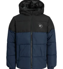 Overgangsjakker|Dunjakker Og Dynejakker|Jack & Jones Dynejakke - JjMaze - Sky Captain/WHITE LOGO