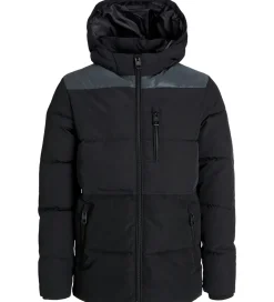 Overgangsjakker|Dunjakker Og Dynejakker|Jack & Jones Dynejakke - JjEowen - Sort/REFLECTIVE
