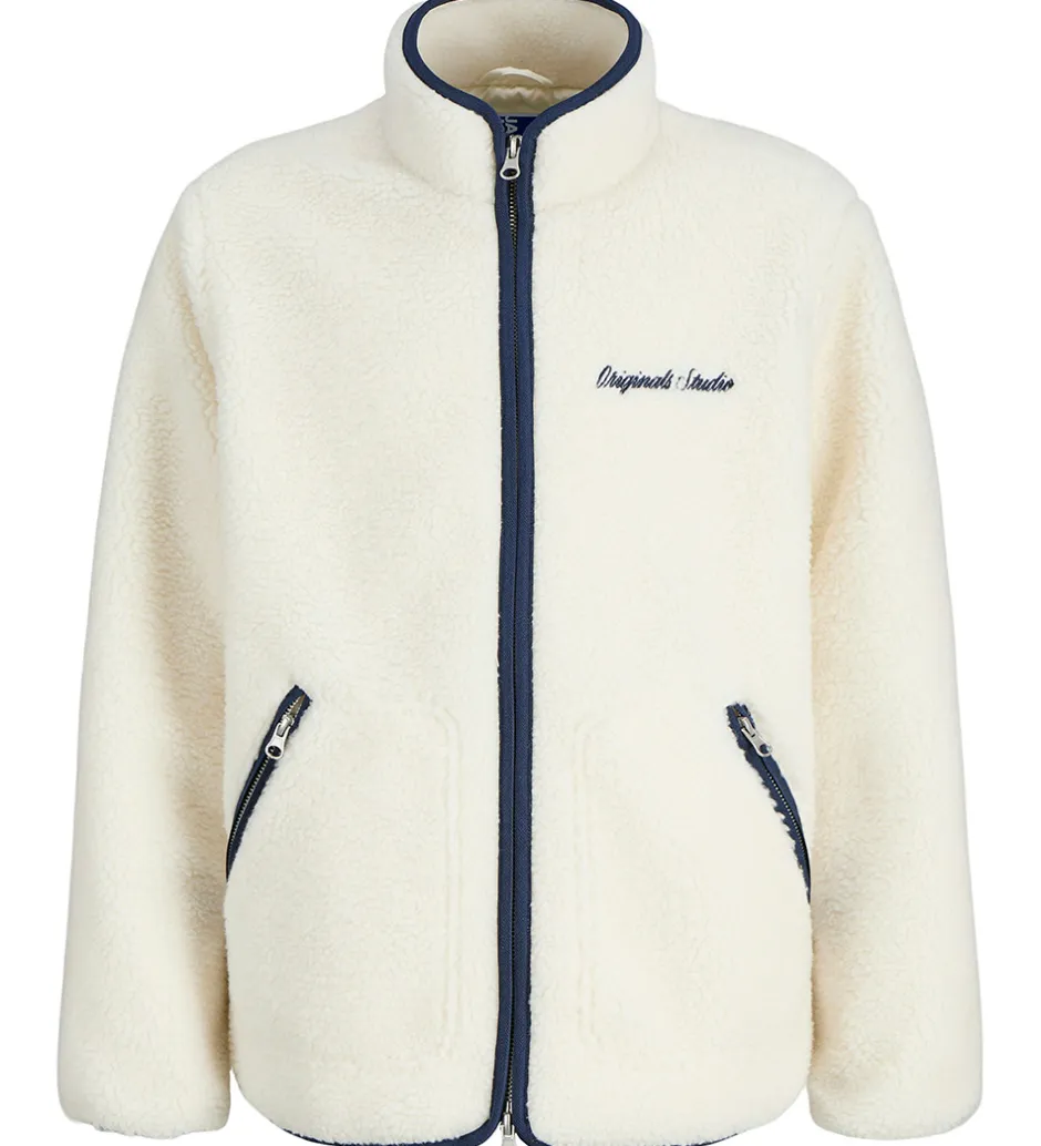 Fleece|Jack & Jones Fleecejakke - Teddy - JorNorrebro - Cloud Dancer/Oc