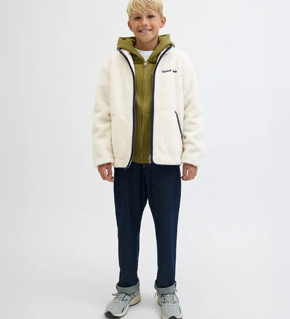 Fleece|Jack & Jones Fleecejakke - Teddy - JorNorrebro - Cloud Dancer/Oc