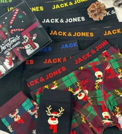 Juletøj|Undertøj|Jack & Jones Gaveæske - Boxershorts/Strømper - JacRudolph - Wine