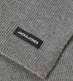 Tørklæder|Jack & Jones Halstørklæde - Strik - JacDna - Grey Melange