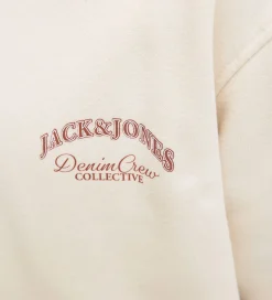 Hættetrøjer|Jack & Jones Hættetrøje - JjeBrandes - Antique White