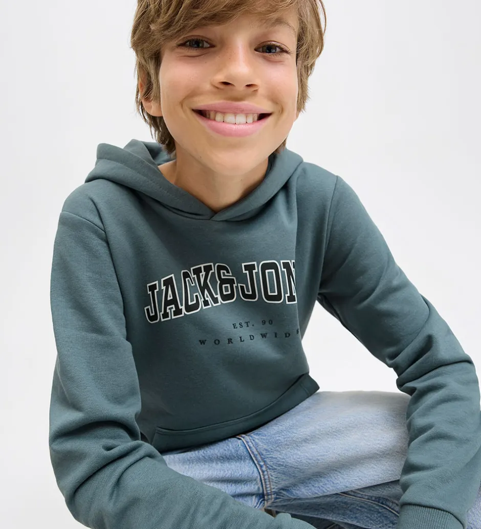 Hættetrøjer|Jack & Jones Hættetrøje - JjeCaleb - Noos - Stormy Weather