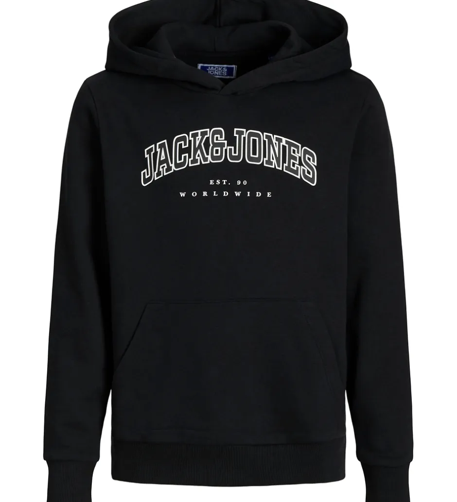 Hættetrøjer|Jack & Jones Hættetrøje - JjeCaleb - Sort/LOOSE