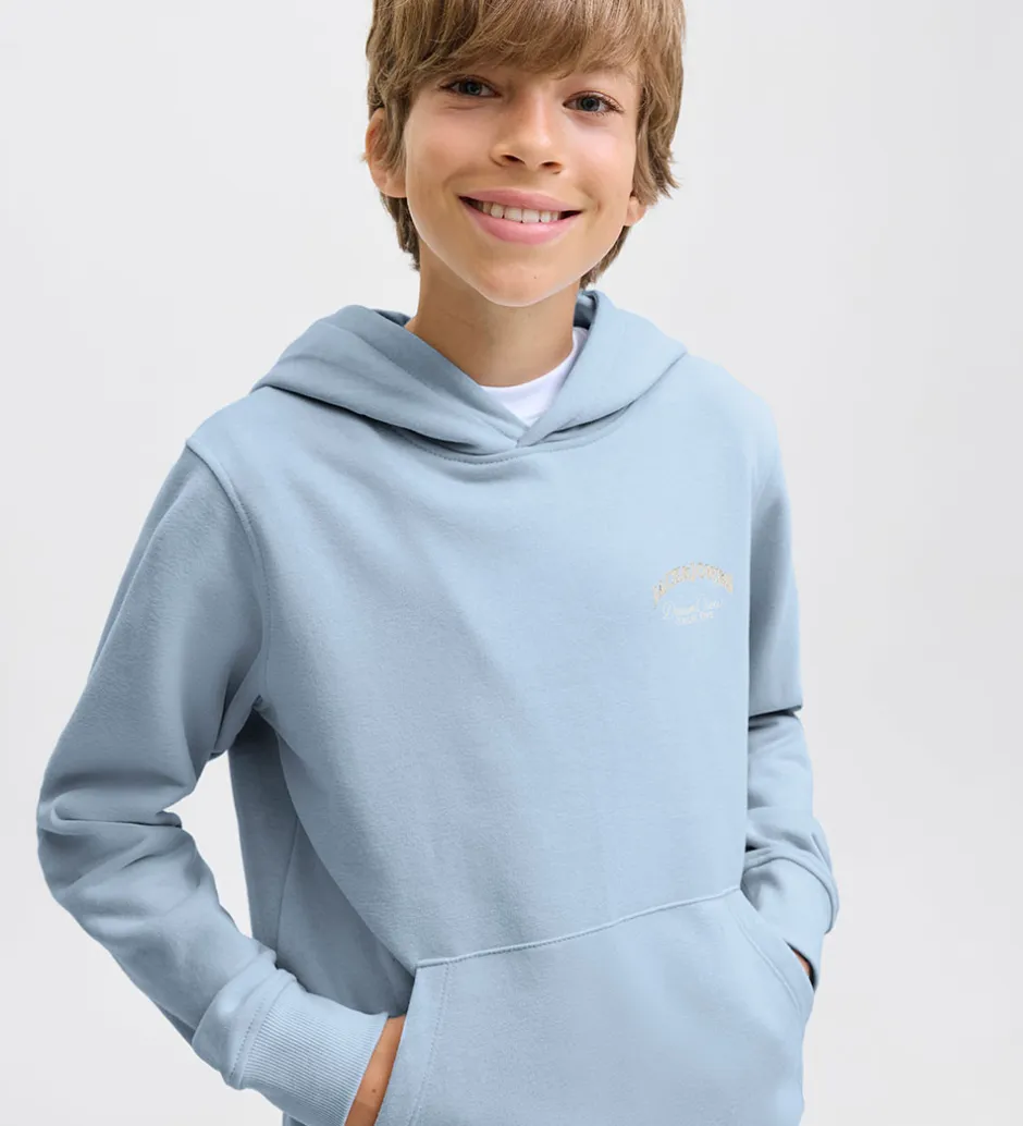 Hættetrøjer|Jack & Jones Hættetrøje - JjeBrandes - Chambray Blue