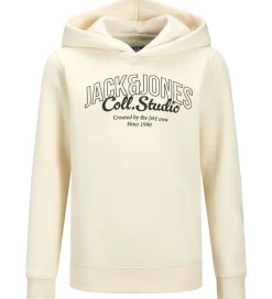 Hættetrøjer|Jack & Jones Hættetrøje - JjMakoto - Antique White/Big Print