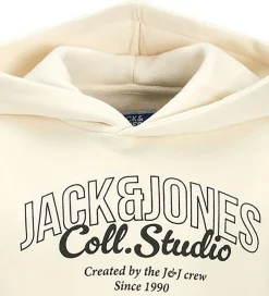 Hættetrøjer|Jack & Jones Hættetrøje - JjMakoto - Antique White/Big Print
