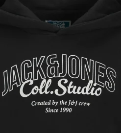 Hættetrøjer|Jack & Jones Hættetrøje - JjMakoto - Black/Big Print