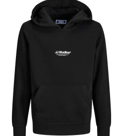 Hættetrøjer|Jack & Jones Hættetrøje - Noos - JjeSoho - Sort m. Logo