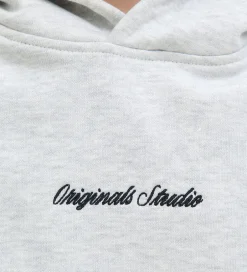 Hættetrøjer|Jack & Jones Hættetrøje - Noos - JorNorrebro - White Melange