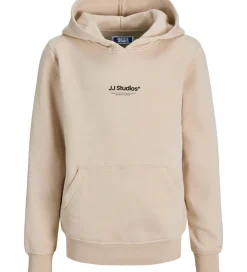 Hættetrøjer|Jack & Jones Hættetrøje - Noos - JjeSoho - Moonbeam m. Logo