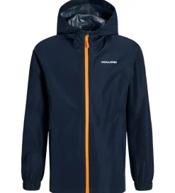 Regntøj|Jack & Jones Regnjakke - PE - JjefLynn - Sky Captain/Dark Chedda