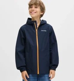 Regntøj|Jack & Jones Regnjakke - PE - JjefLynn - Sky Captain/Dark Chedda