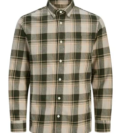 Skjorter|Jack & Jones Skjorte - JprBlubrook - Peat m. Tern