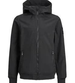 Softshell|Jack & Jones Softshelljakke m. Fleece - Noos - Sort