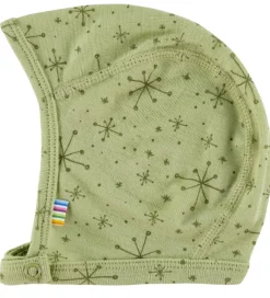 Babyhjelme|Joha Babyhjelm - 1-lags - Uld - Lys Olive m. Stjerner