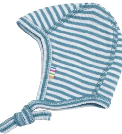 Babyhjelme|Joha Babyhjelm - Rib - Uld/Silke - Blå