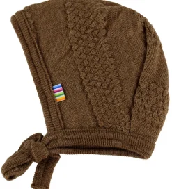 Babyhjelme|Unisex-Tøj|Joha Babyhjelm - Uld - Strik - Varm Brun