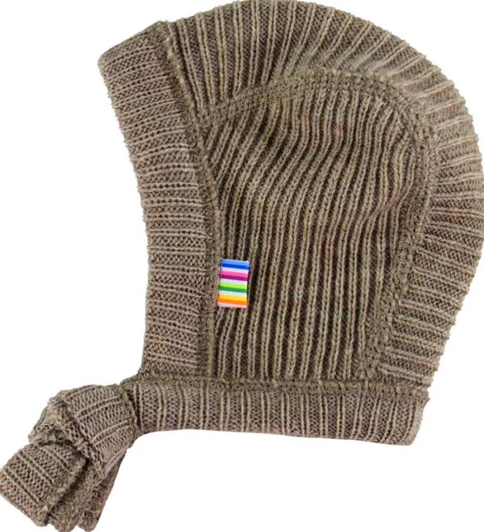 Huer Og Hatte|Unisex-Tøj|Joha Babyhjelm - Uld - Strik - Beige Meleret
