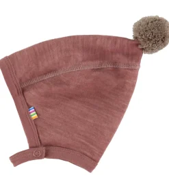Babyhjelme|Joha Babyhjelm - Uld/Bambus - Mørk Rose